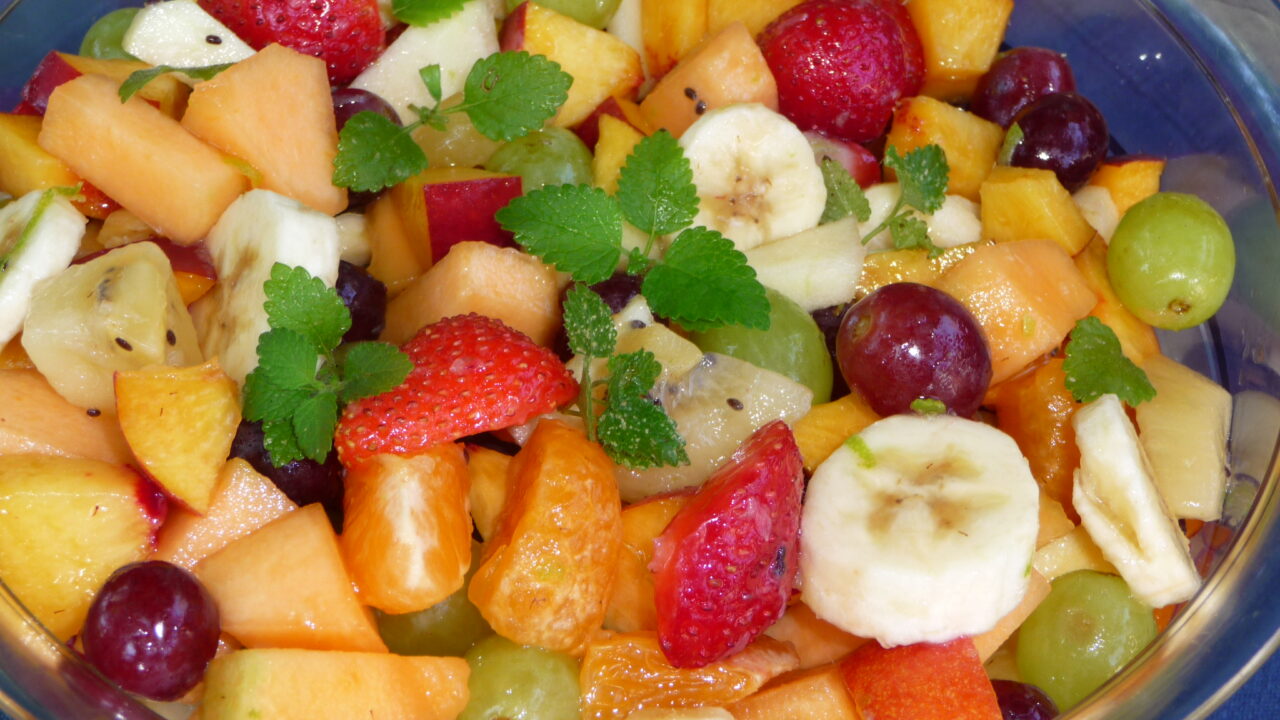 Frisse fruitsalade met limoen, foto 3