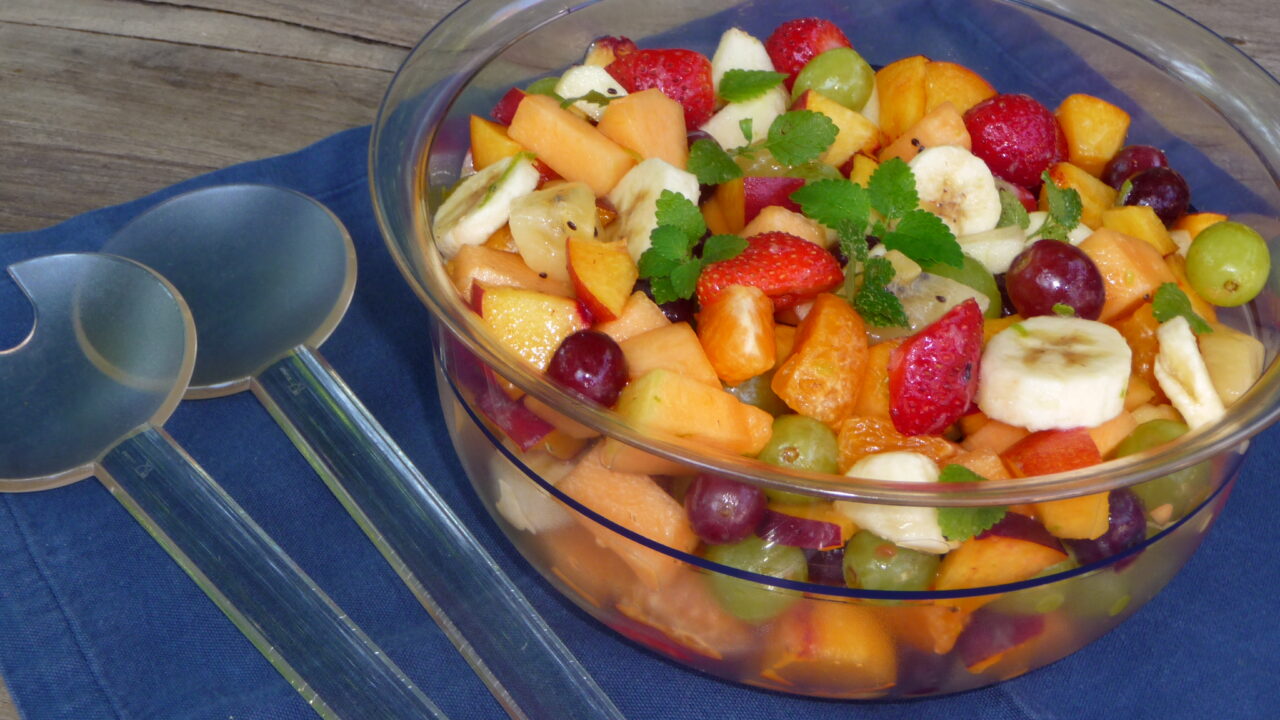 Frisse fruitsalade met limoen, foto 1