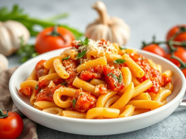 A – Klasse Macaroni — AI-gegenereerde illustratie