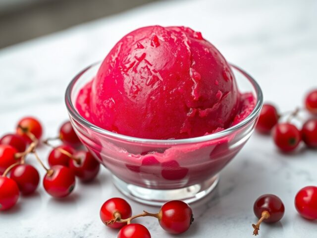 Aalbessensorbet