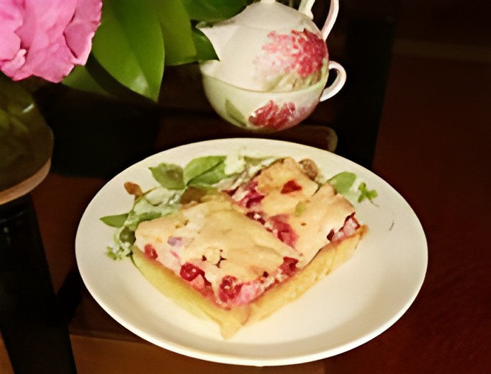 Aalbessentaart met eiwitschuim
