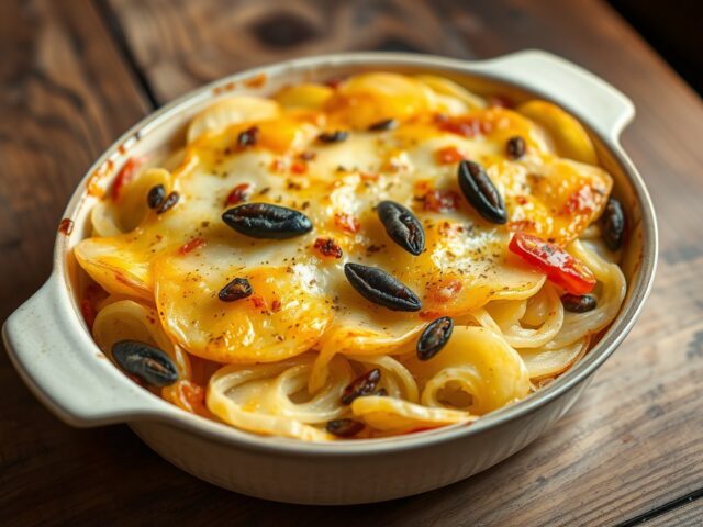 Aardappel ansjovisschotel