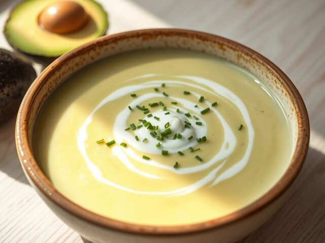 Aardappel-Avocado Roomsoep