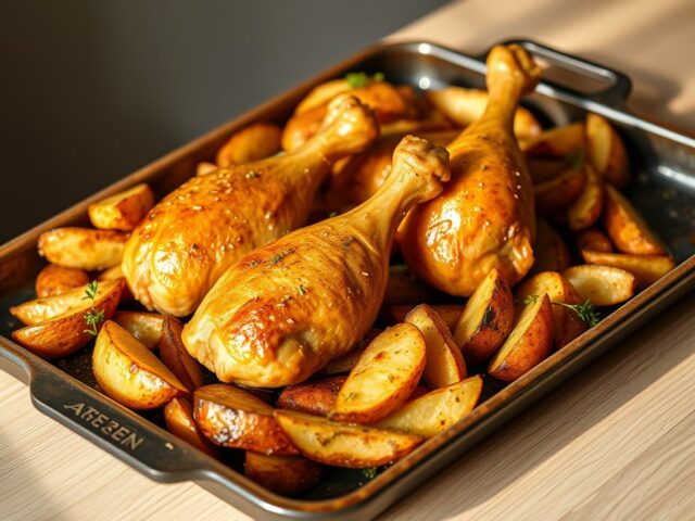 Aardappel en kip met Grieks accent