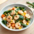 Aardappel-Garnalensalade met zalm