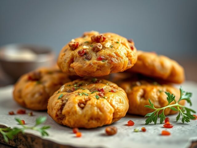 Aardappel-gehakt-koekjes