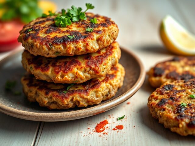 Aardappel-gehaktkoekjes