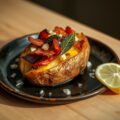 Aardappel gevuld met bacon