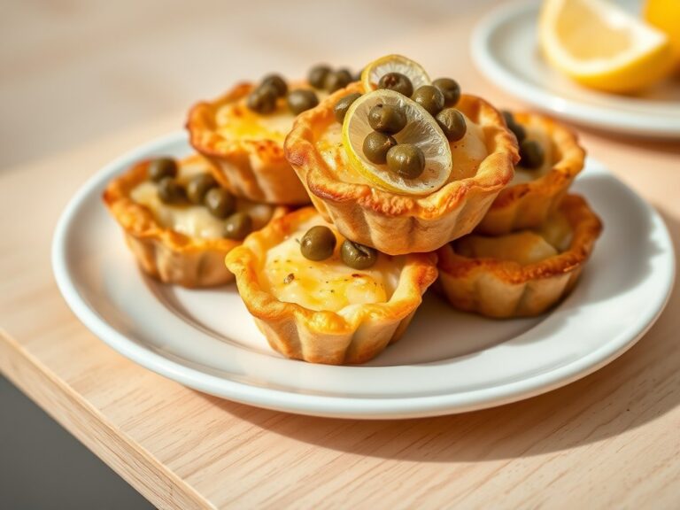 Aardappel-kaas taartjes met kappertjes frituur