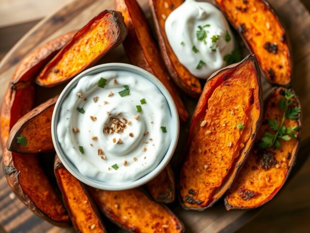 Aardappel met dip