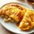aardappel omelet met whiskeysaus
