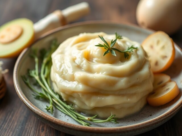 Aardappel prei puree