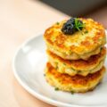 Aardappel-preikoekjes met kaviaar