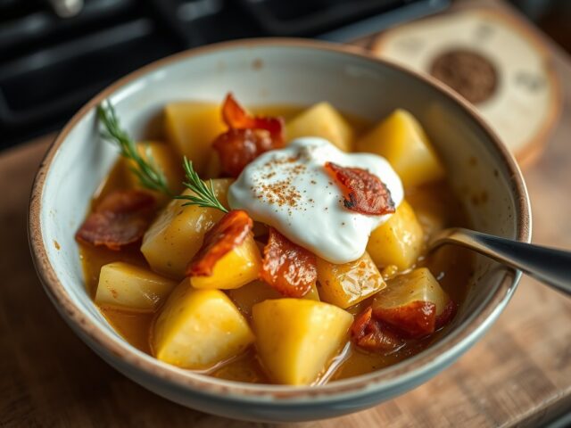 Aardappel-spekkoek uit de oven