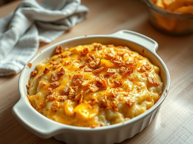 Aardappel-uienpuree uit de oven