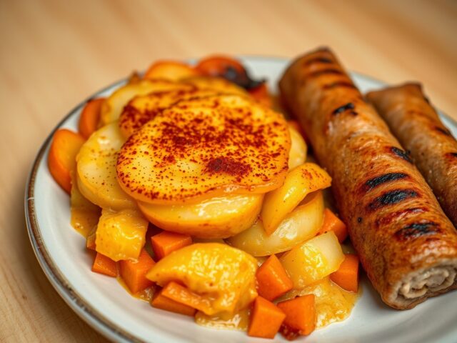 Aardappel wortelgratin