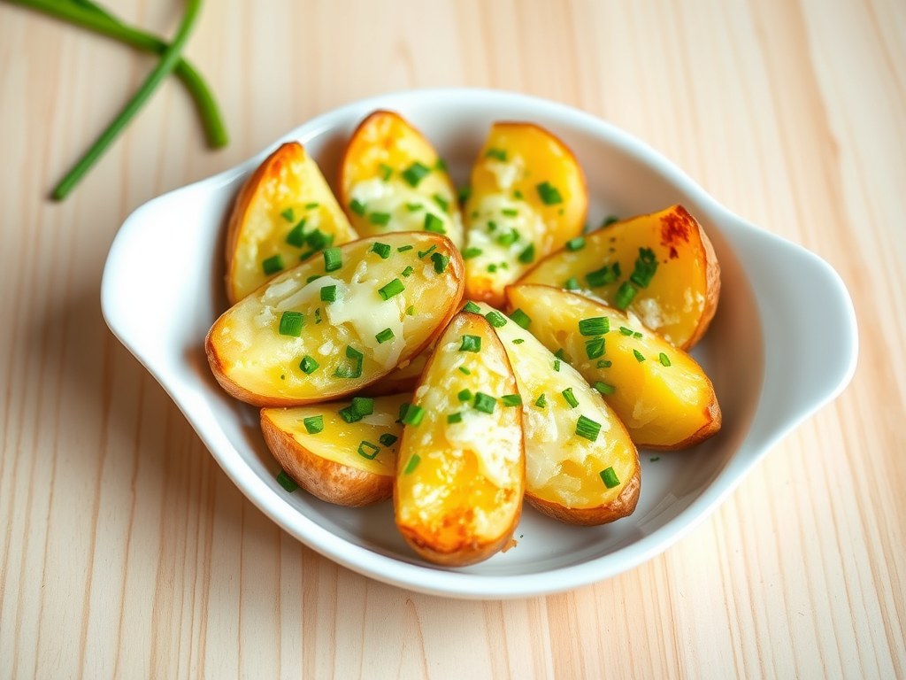 Aardappelbieslookpuntjes, AI-gegenereerde illustratie