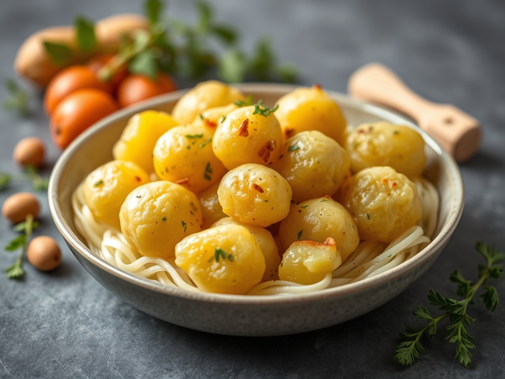 Aardappelbloemen, AI-gegenereerde illustratie