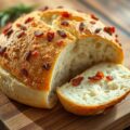 Aardappelbrood met spekjes en rozemarijn