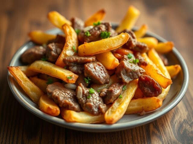 Aardappelchips met américain — AI-gegenereerde illustratie