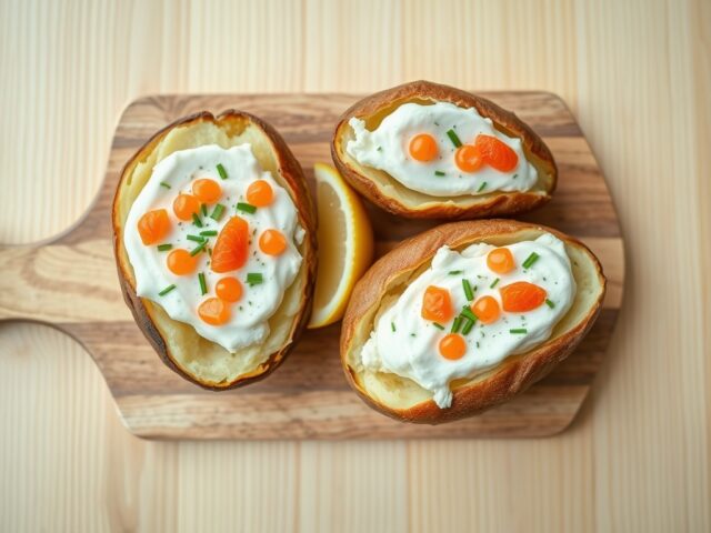 Aardappelen in de schil met Boursin