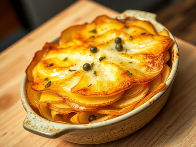 Aardappelen met knolselder uit de oven