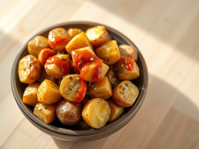 Aardappelen met mojosaus