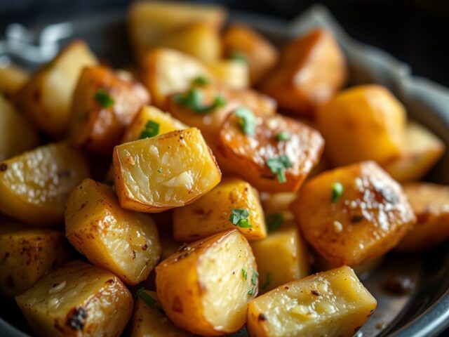 Aardappelen uit de oven — AI-gegenereerde illustratie