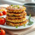 Aardappelkoekjes met courgettes
