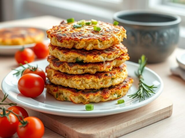 Aardappelkoekjes met courgettes