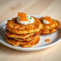 Aardappelkoekjes met forelkaviaar