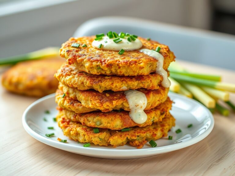 Aardappelkoekjes met knoflooksaus