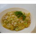 Aardappelkrieltjes -prei-salade met kerrie….