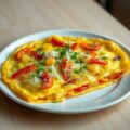 Aardappelomelet met paprika