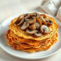 Aardappelpannenkoekjes met champignons