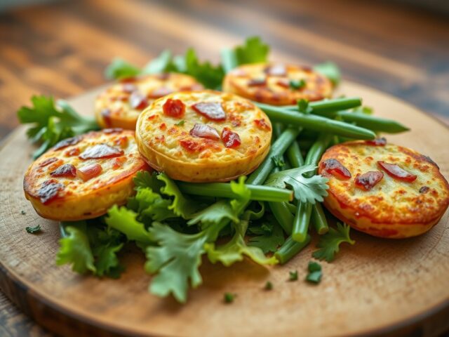 Aardappelpannenkoekjes op een slabedje