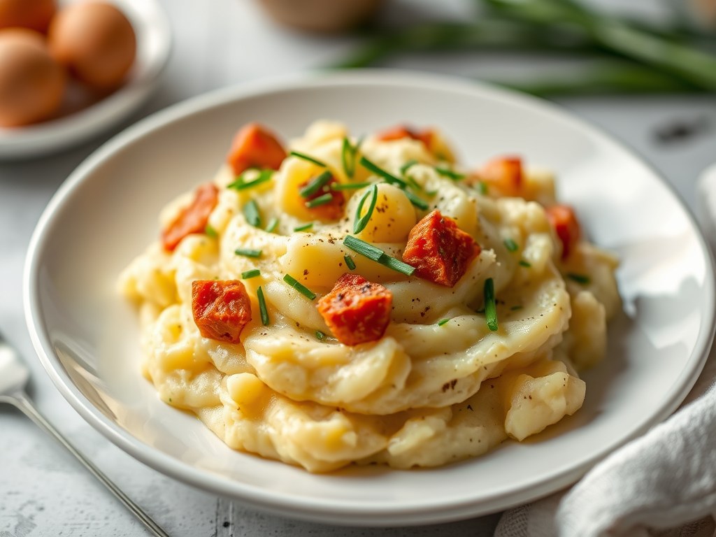 Aardappelpuree anders, AI-gegenereerde illustratie