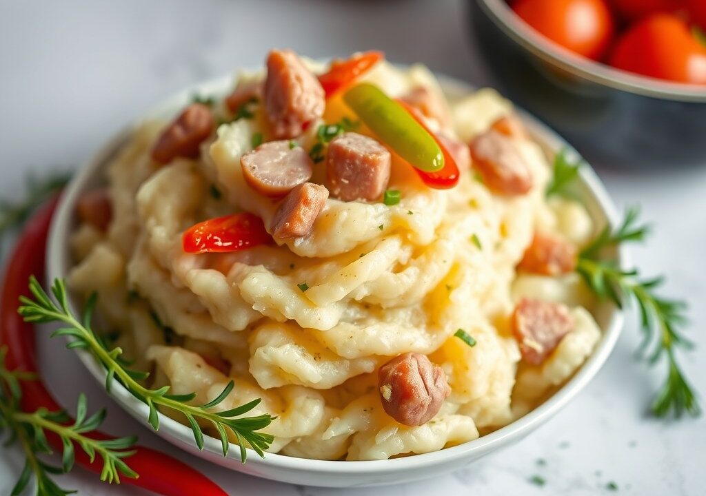 Aardappelpuree extra, AI-gegenereerde illustratie