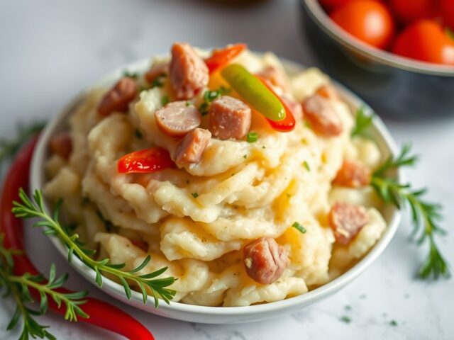 Aardappelpuree extra — AI-gegenereerde illustratie