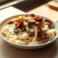Aardappelpuree met witloof en oesterzwammen