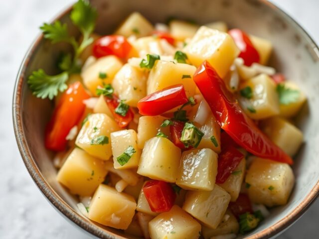 Aardappelsalade — AI-gegenereerde illustratie