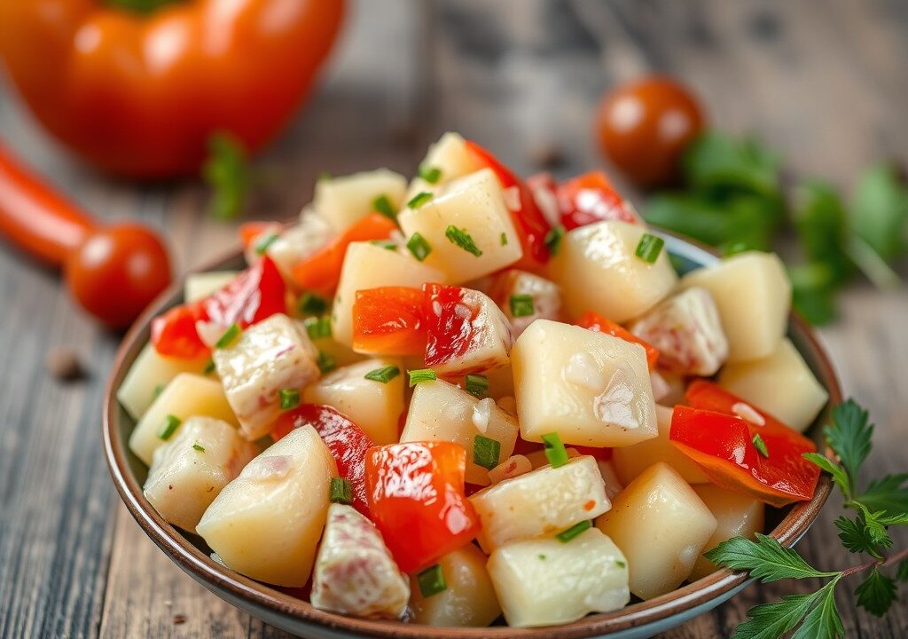 Aardappelsalade, AI-gegenereerde illustratie