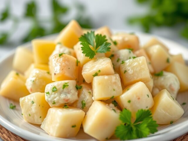Aardappelsalade — AI-gegenereerde illustratie