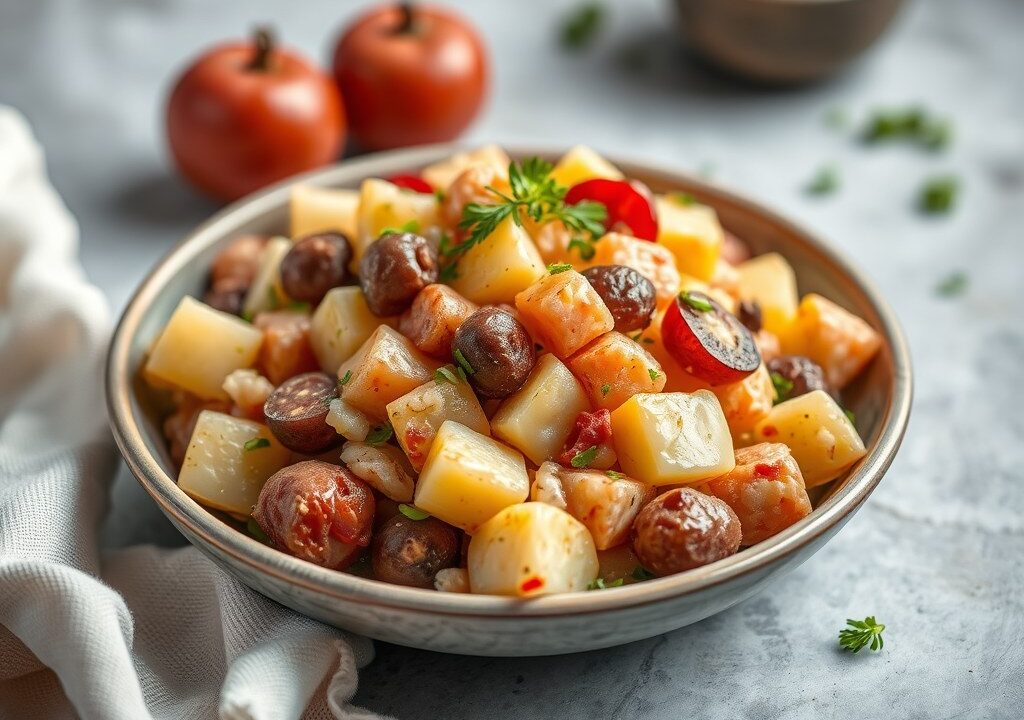 Aardappelsalade ala Grietje — AI-gegenereerde illustratie