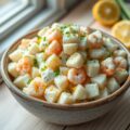 Aardappelsalade met hollandse garnalen