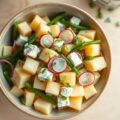 Aardappelsalade met kaas