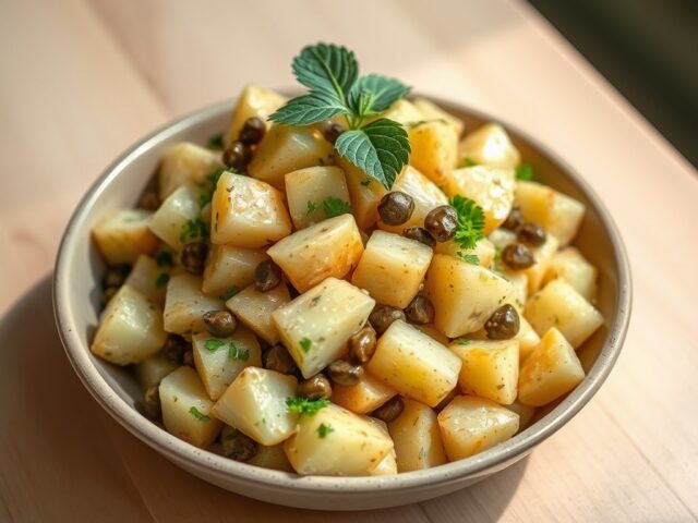 Aardappelsalade met kappertjes