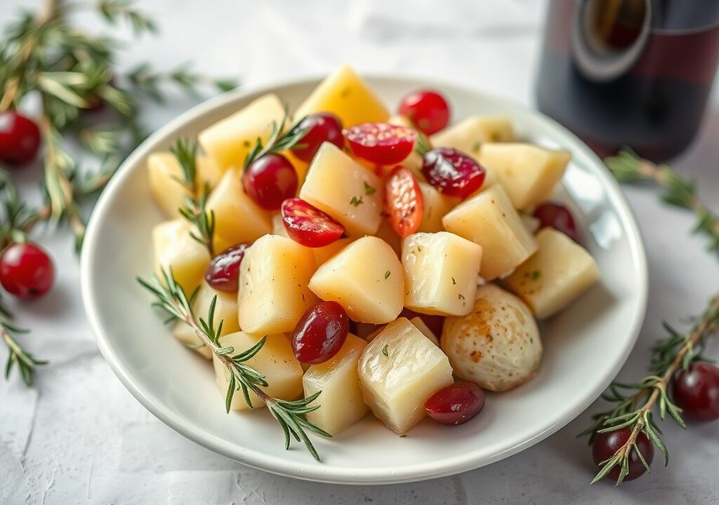 Aardappelsalade met wijn (Insalata di patate al vino), AI-gegenereerde illustratie
