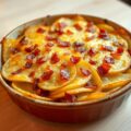 Aardappelschijfjes au gratin