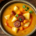 Aardappelsoep met chorizo
